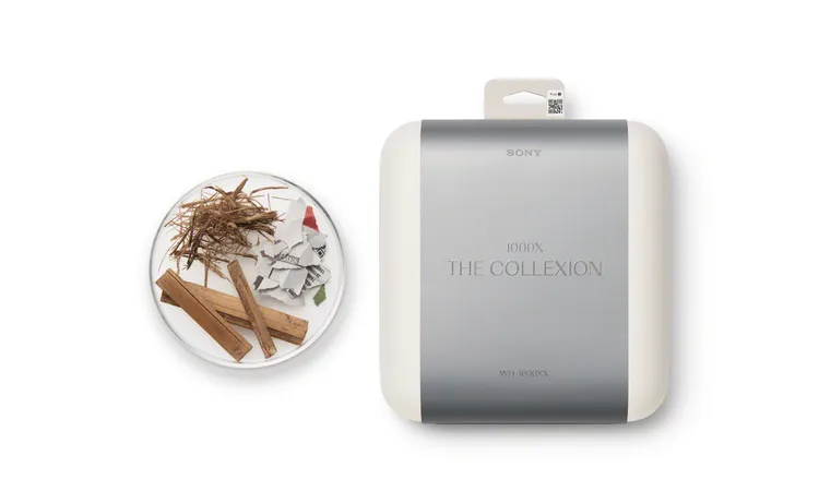 1000X THE COLLEXION 本體的塑膠材質25%來自於回收材質，且包裝採用無塑料設計。Sony提供