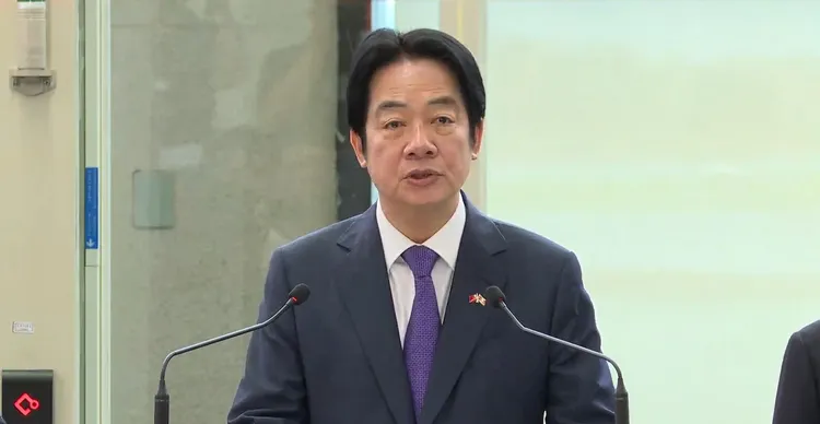 賴清德發表談話指出，從5月2日出發至今，歷經84小時，來回2萬5000公里的飛行，圓滿完成了這次拜訪友邦史瓦帝尼的外交任務。擷取自總統府直播