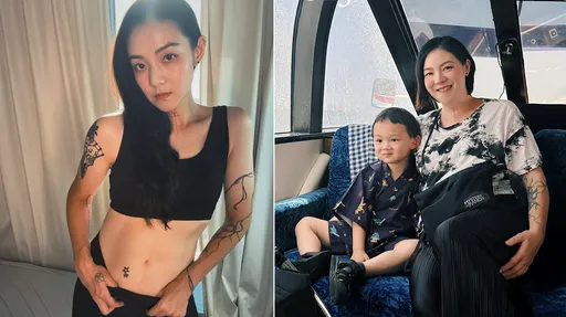 42歲歐陽靖甩十多公斤恢復產前身材！對比效果讓人驚豔