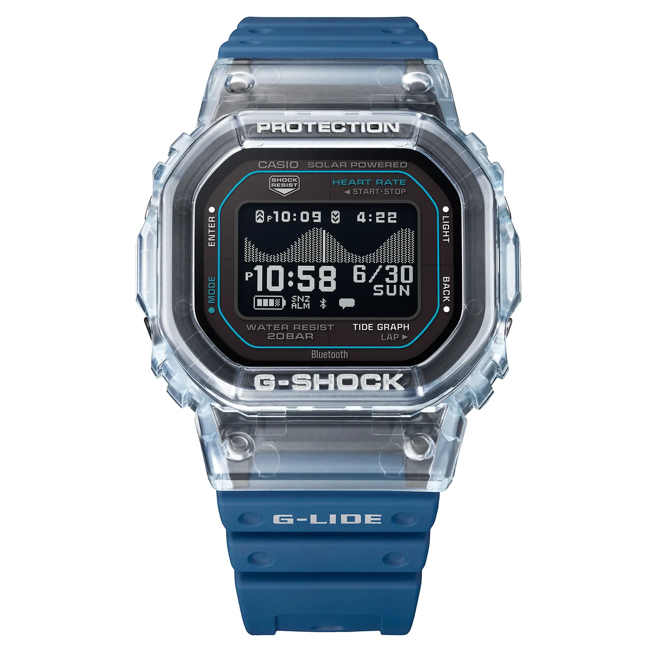 G-SHOCK衝浪生活腕錶GBX-H5600-2，9500元。品牌提供