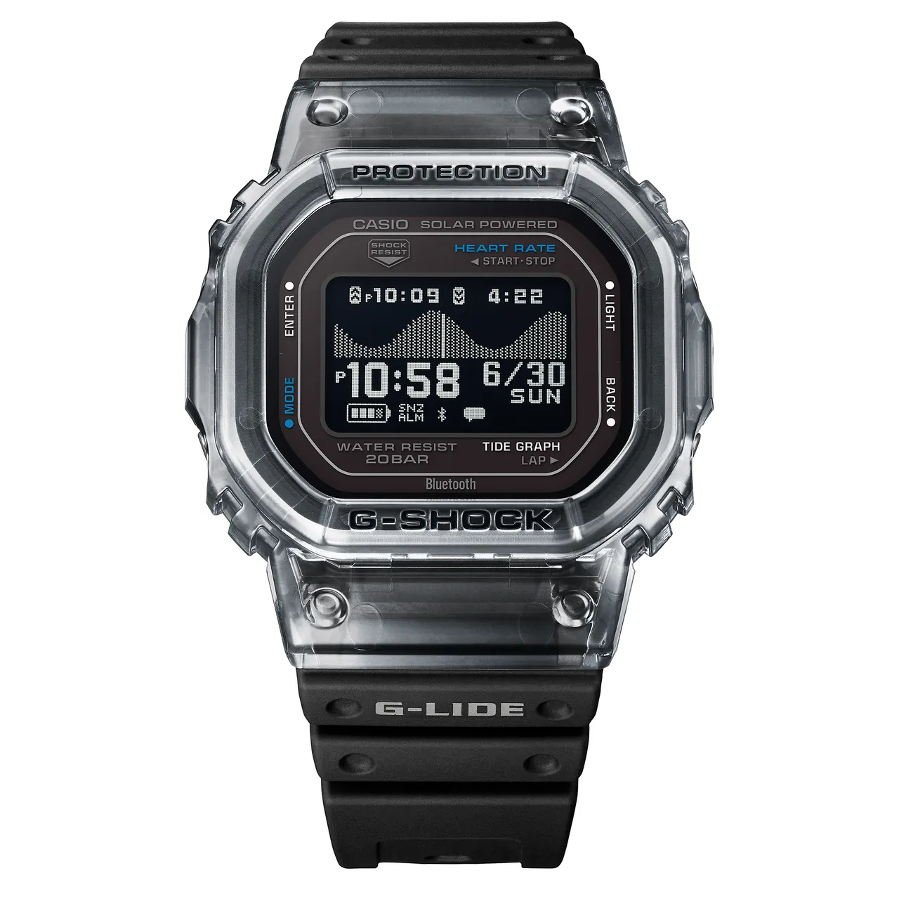 G-SHOCK衝浪生活腕錶GBX-H5600-1，9500元。品牌提供