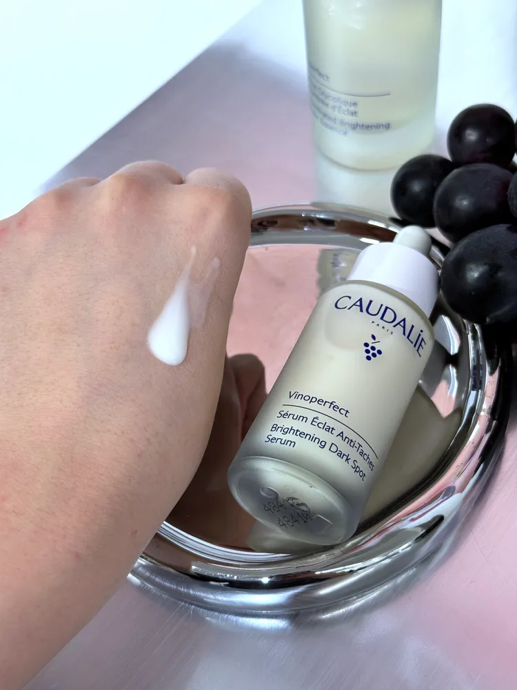 Caudalie葡萄蔓極緻亮白精華液。張家玲攝