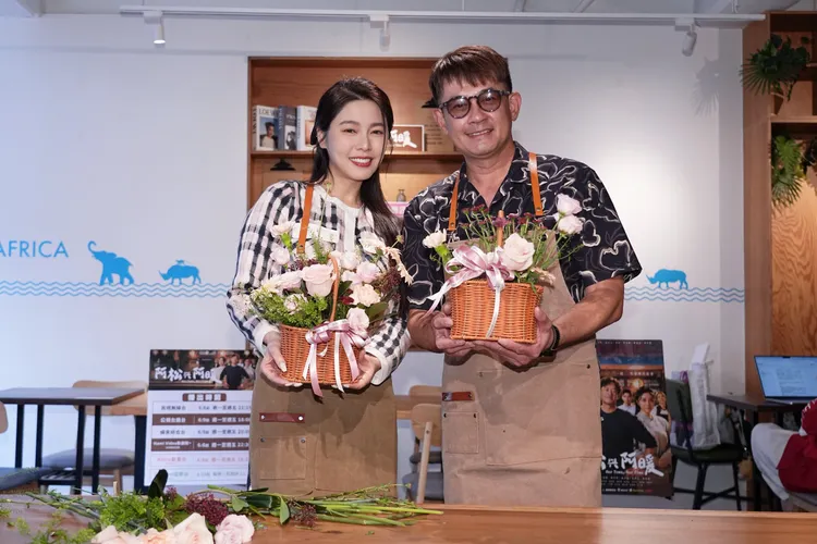 白家綺和柯叔元演夫妻，今520一起過。彭欣偉攝