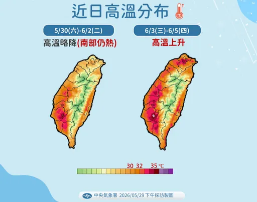 明起週休鋒面遠離！全台高溫略降　這時又熱成紅番薯
