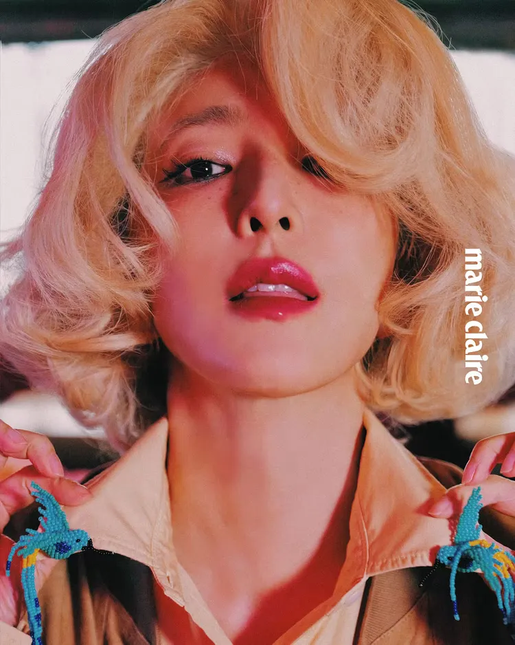 楊謹華拍攝《Marie Claire美麗佳人》封面。《Marie Claire美麗佳人》國際中文版提供