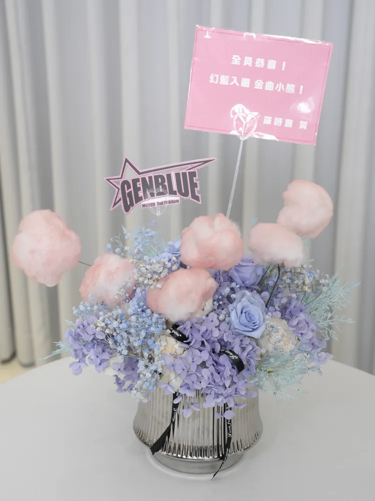 羅時豐送來的花。天空娛樂提供