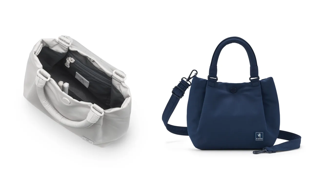 PORTER INTERNATIONAL CUSH系列手提包（S），各3450元。品牌提供