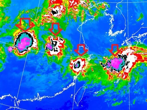 「排隊的雲團」出現了！鄭明典：伴隨梅雨鋒面強降雨系統