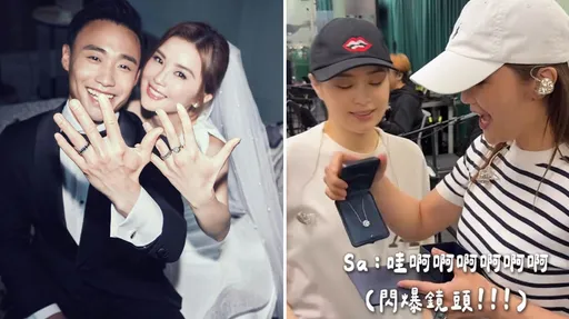 阿Sa二嫁阿嬌送上「鑽石之王」項鍊做賀禮！驚人價格不輸老公結婚鑽戒
