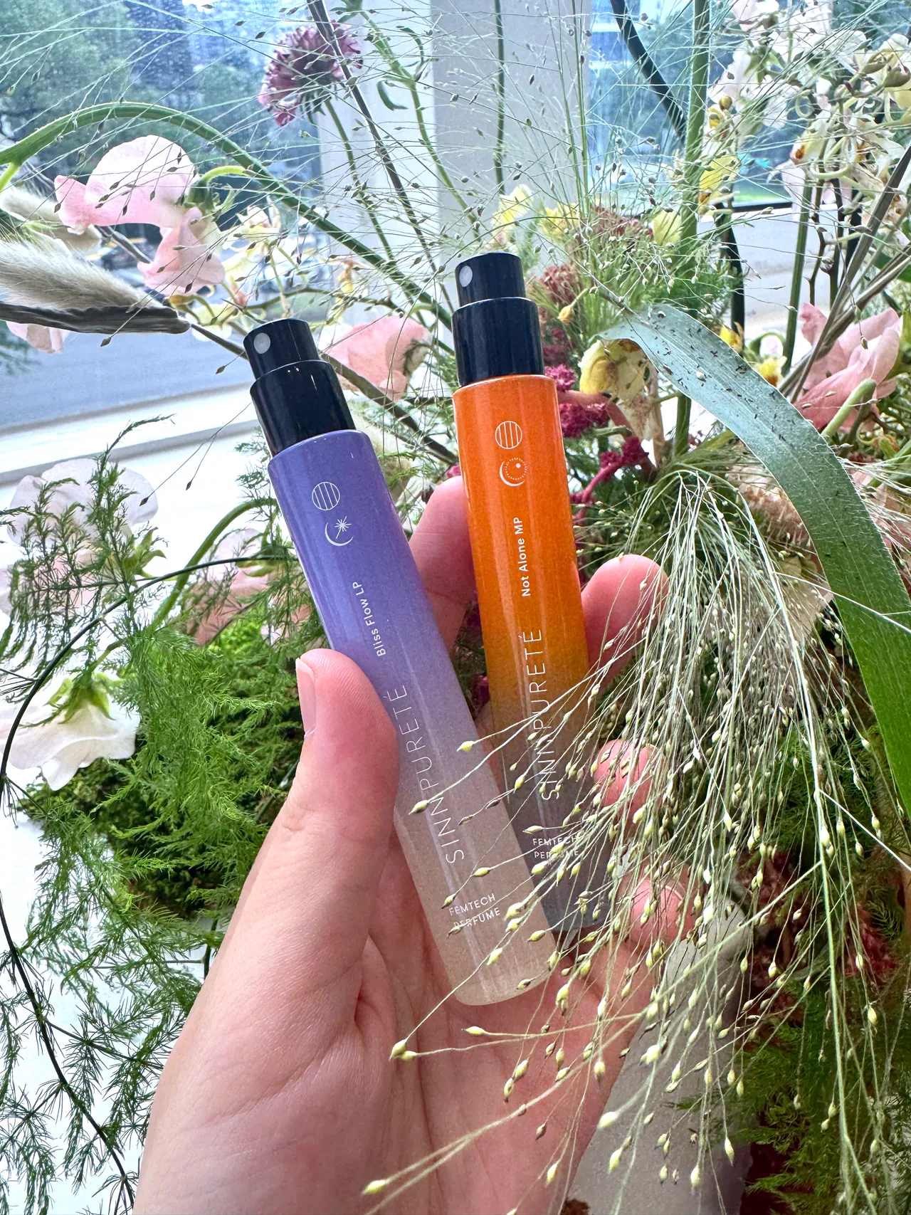 正面香氛FEMTECH PERFUME無酒精生理香水，各1280元。張家玲攝