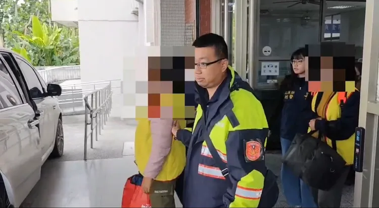 肇事逃逸的泰籍移工遭法辦。警方提供'