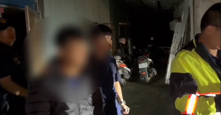 肇事逃逸的泰籍移工遭逮捕。警方提供