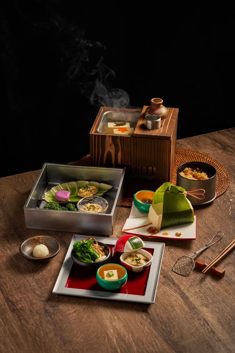 「和風冷豆腐」晚間御膳套餐650元 。業者提供