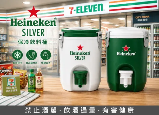 海尼根派對冰桶上市！7-ELEVEN加價349元限量搶購　保冰最長12小時