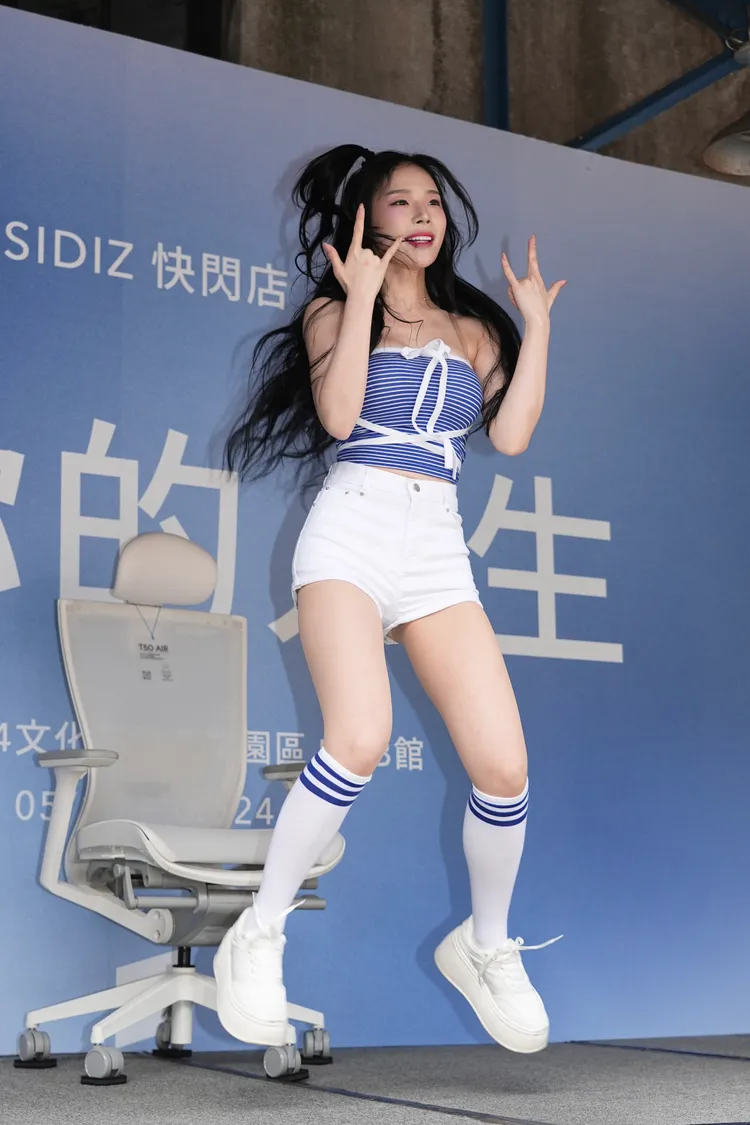 趙娟週這陣子積極減重，瘦了10公斤。彭欣偉攝