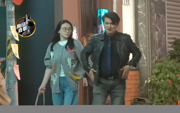 蕭淑慎（左）與老公梁軒安到好友經營的「男鐵板燒」約會曬恩愛。特勤中心攝