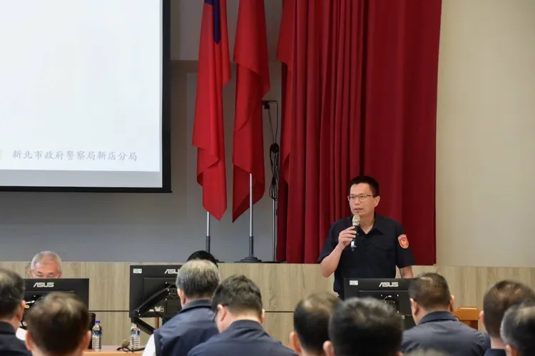 新店分局長陳建龍。翻攝畫面
