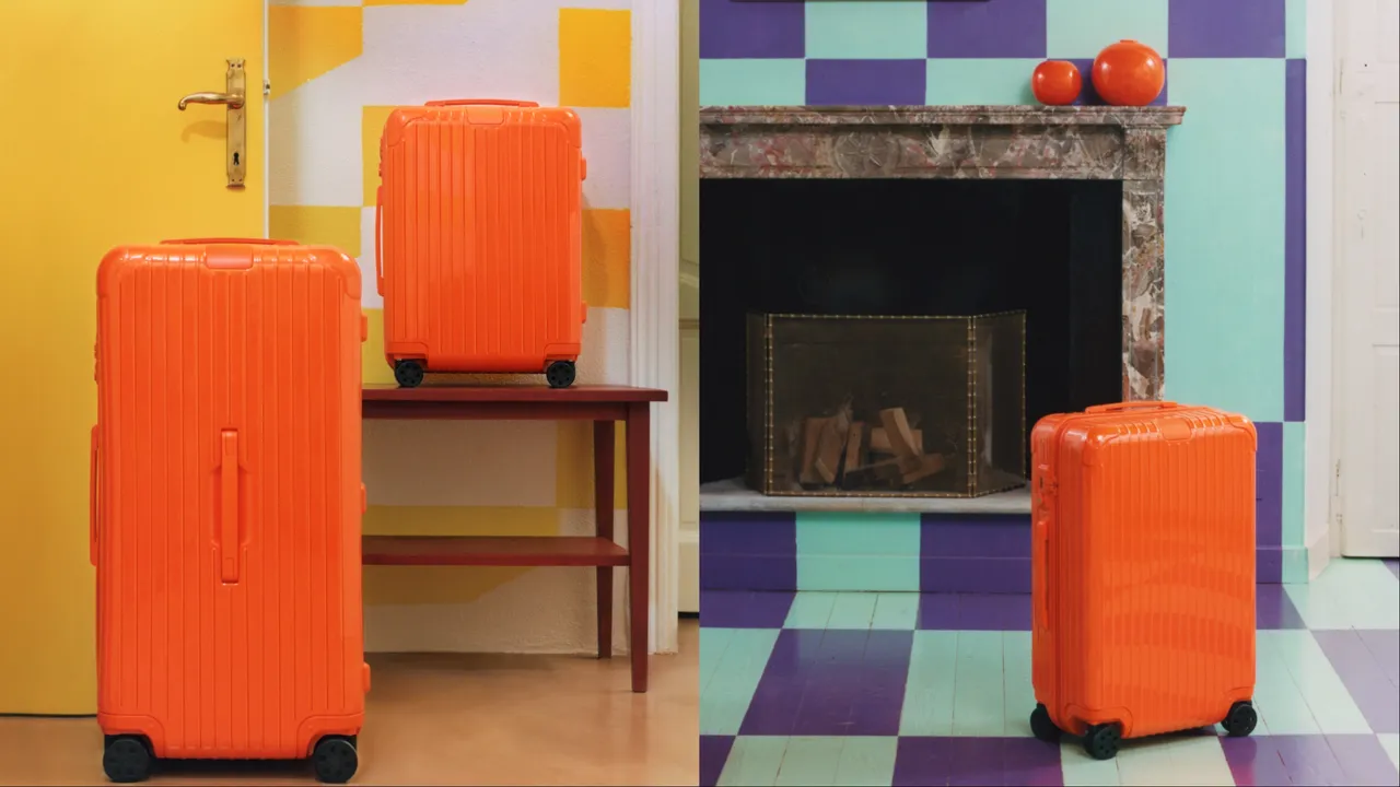 RIMOWA Essential系列Orange亮橙色Cabin行李箱3萬1500元、Check-In M行李箱3萬6300元、Trunk Plus行李箱4萬9900元。品牌提供