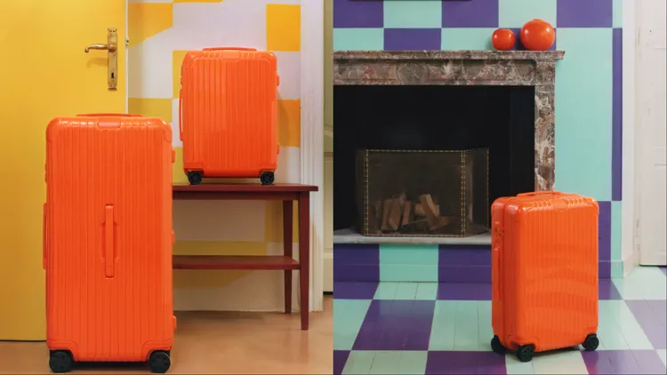 RIMOWA Essential系列Orange亮橙色Cabin行李箱3萬1500元、Check-In M行李箱3萬6300元、Trunk Plus行李箱4萬9900元。品牌提供