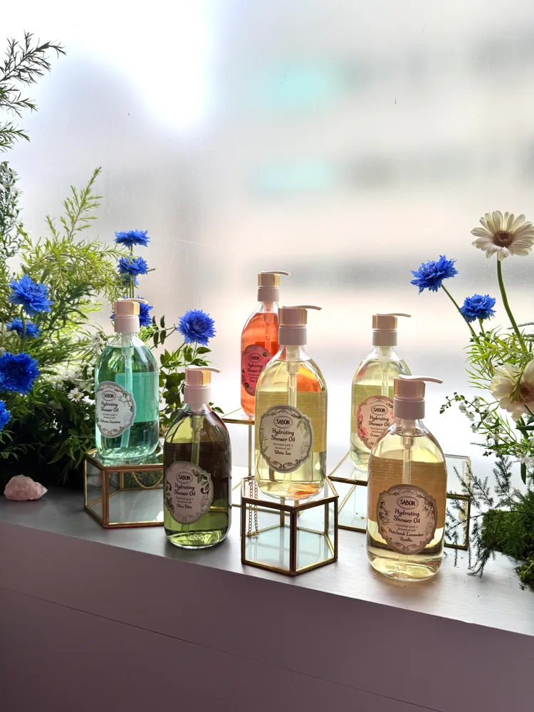 SABON輕潤沐浴油，300ml／1080元、500ml／1380元。張家玲攝