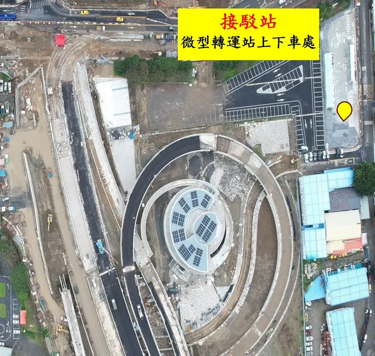 接駁站微型轉運站上下站處。警方提供