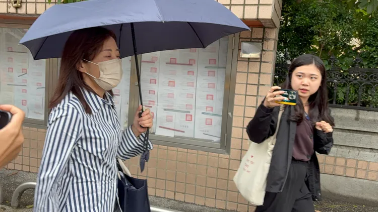 國民黨文傳會主委尹乃菁今赴新北檢作證。讀者提供