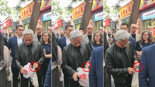 黃仁勳逛北京親切互動「反被造謠亂扔垃圾」　禍源又是她這個小粉紅