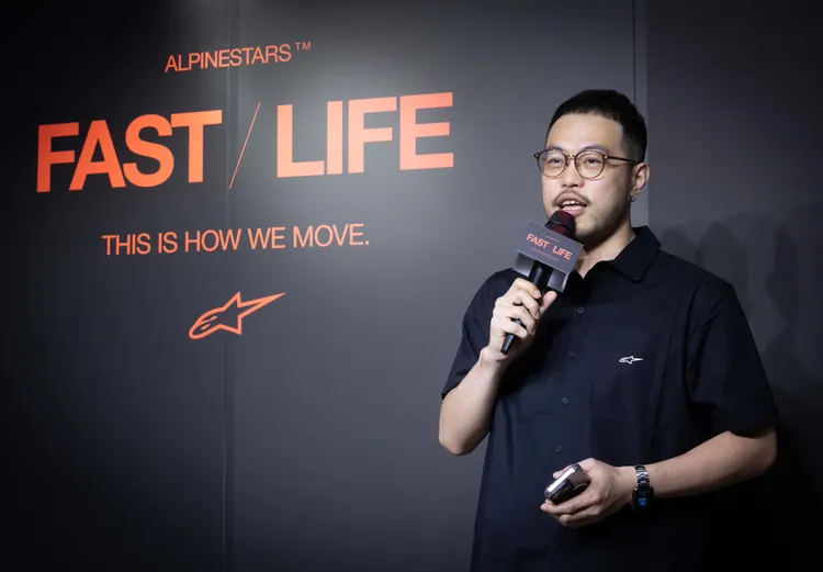Alpinestars台灣總代理大橋新星主理人謝岷澔致詞時表示，今年春夏新品在特色上主打特殊色及Logo區塊，在復古的設計風格上同時帶有強大的通風效果，適合台灣騎士騎乘時穿著。業者提供