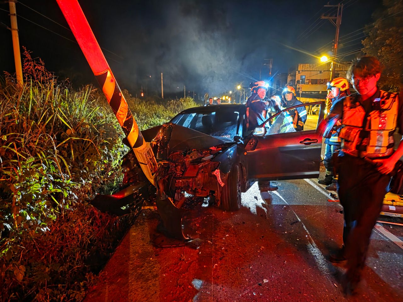 詭!這路段1年釀3死 台9線光復段汽車撞電桿男駕駛身亡