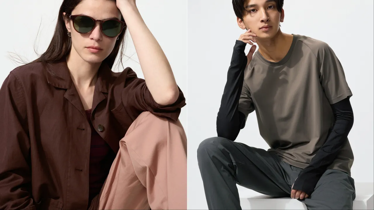 UNIQLO波士頓太陽眼鏡（左）優惠價490元、AIRism防曬無縫袖套（右）優惠價249元。品牌提供