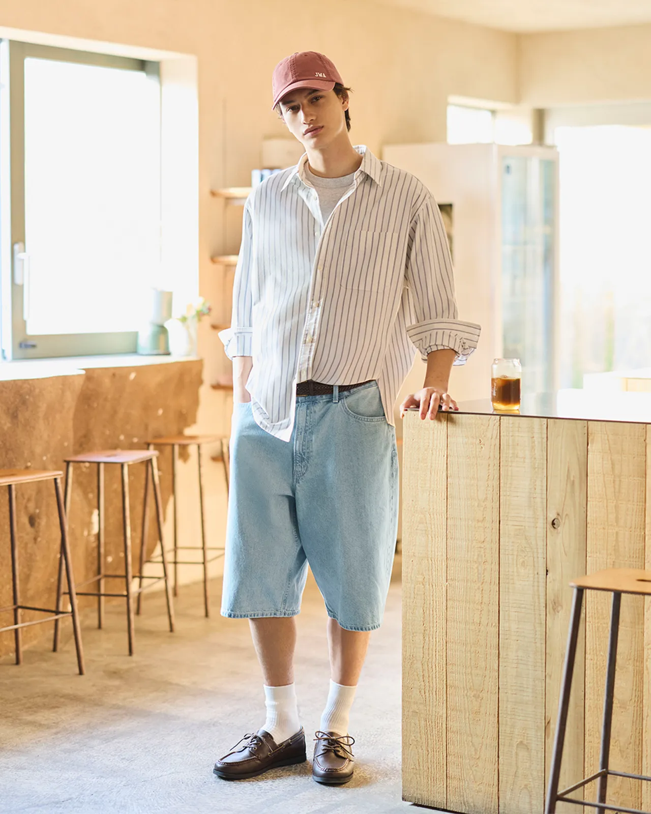 UNIQLO寬版Jorts牛仔短褲，優惠價590元。品牌提供