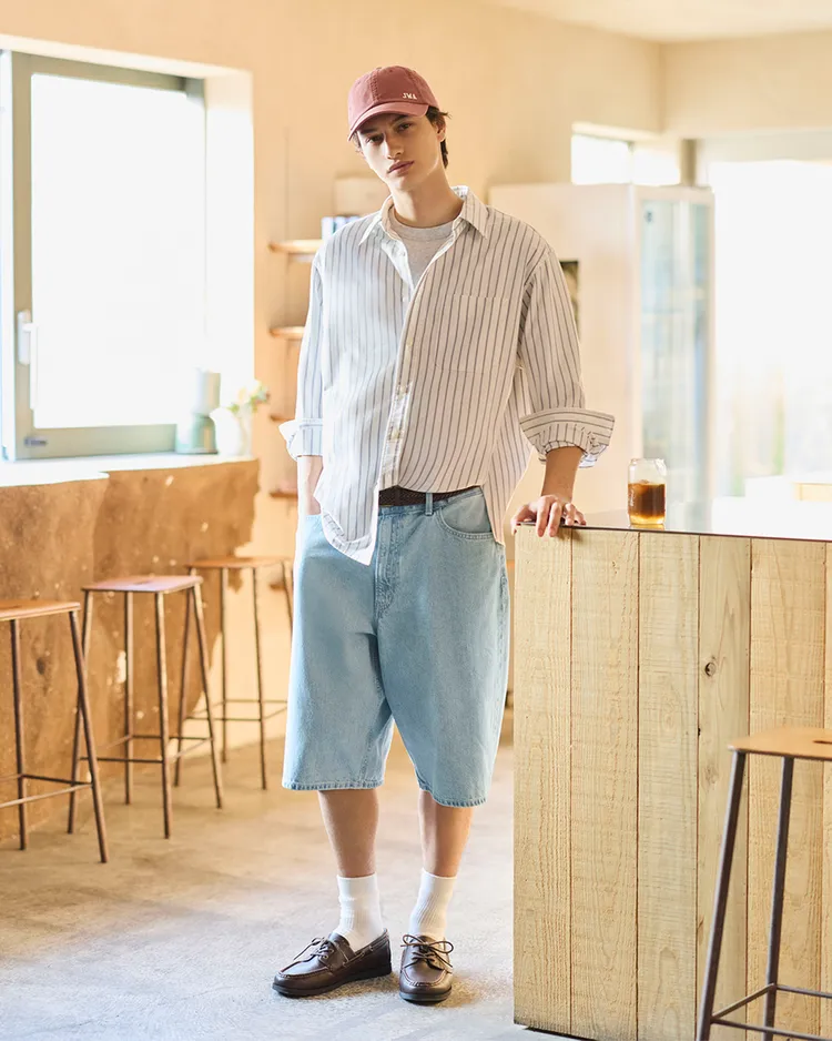 UNIQLO寬版Jorts牛仔短褲，優惠價590元。品牌提供
