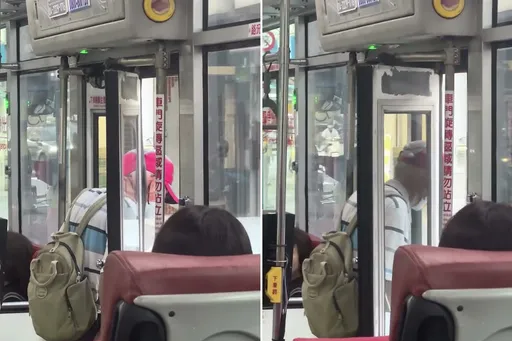 7旬翁遭公車門夾頭30秒　司機反應讓人怒！中市府回應了