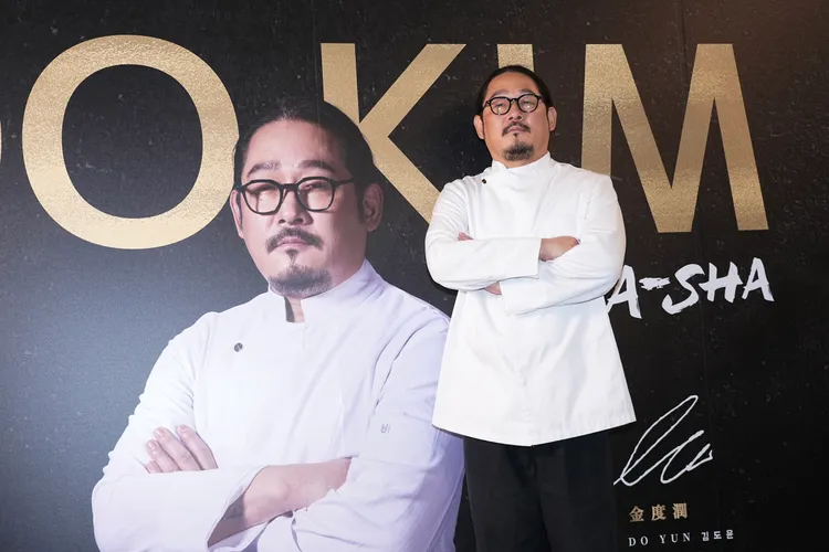 金度潤熱愛阿舍乾麵，雙方合作推出「DO KIM」新品牌。彭欣偉攝