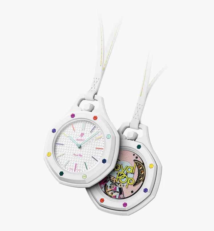 SWATCH X AP Royal Pop作品曝光。翻攝IG