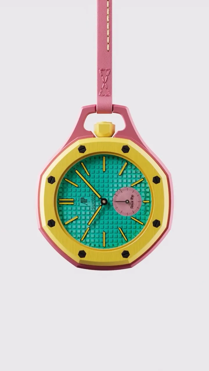 SWATCH X AP Royal Pop作品曝光。翻攝IG
