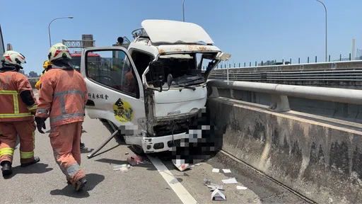 新竹台68恐怖死亡車禍！47歲駕駛噴飛卡護欄爆頭亡