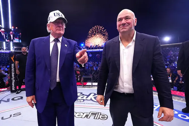 UFC總裁Dana White與美國總統川普的深厚交情長達數十年。翻攝UFC官網