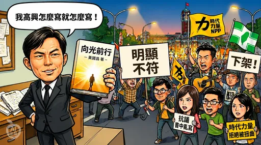 AI圖解｜國昌老師竄改歷史創造自己新歷史