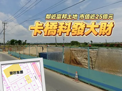 豐邑集團卡橋科　重劃前購入配地5956.8坪市值估近25億元