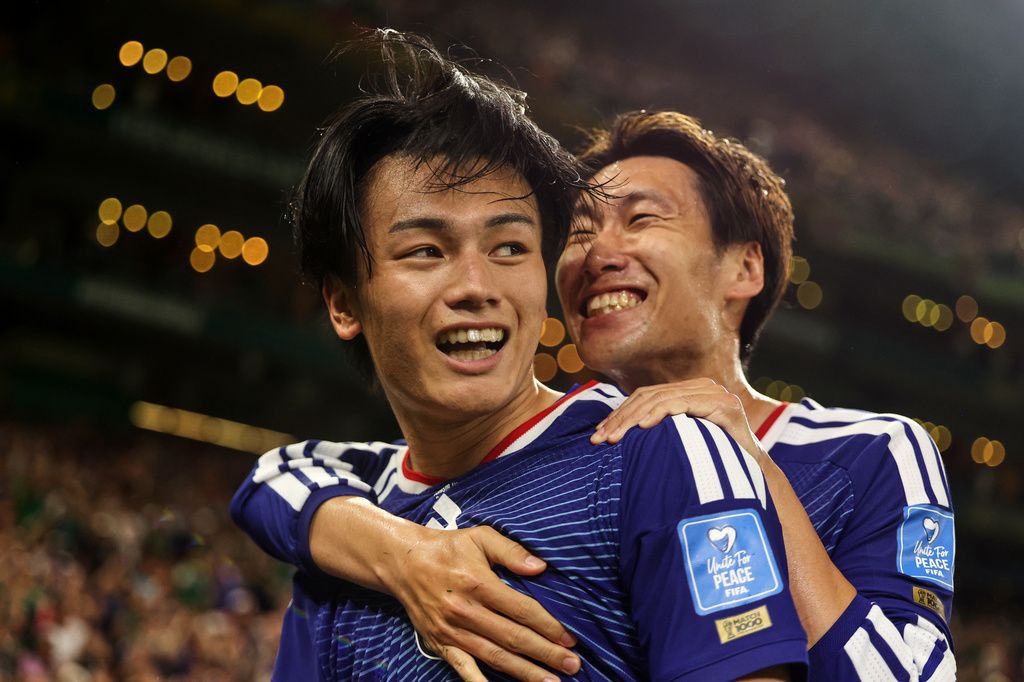 世界盃歷史第1000場比賽 日本4比0大勝突尼西亞