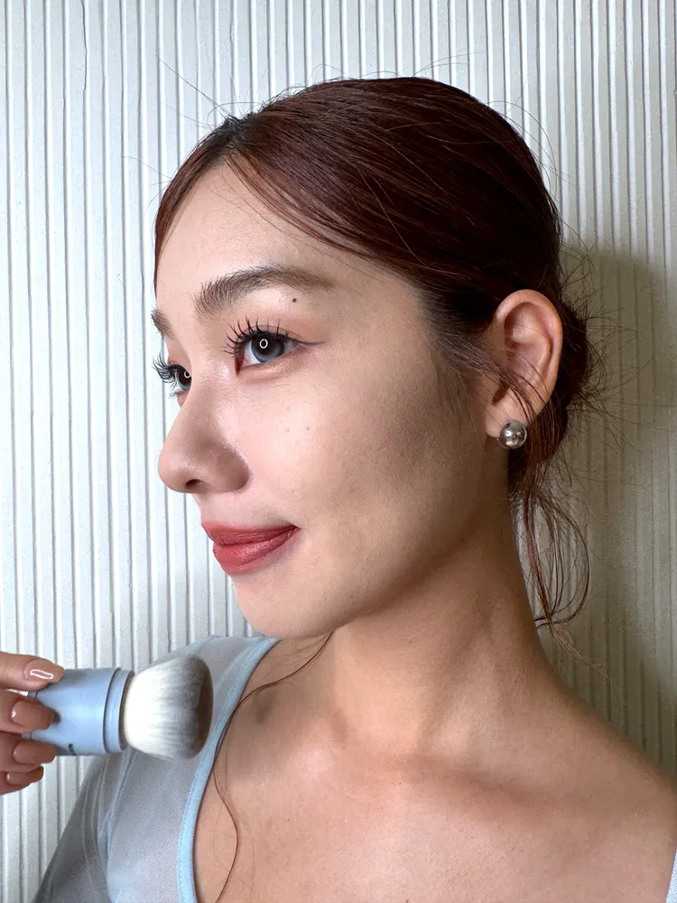 Maybelline FIT ME輕嫩透薄紗蜜粉。張家玲攝