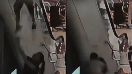 男童玩電扶梯空中墜落　商場女店員肉身緩衝成功救人