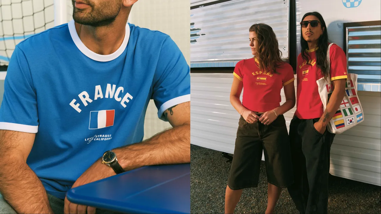 Levi’s®以經典滾邊上衣為基礎，分別注入各國國旗的標誌性配色。品牌提供
