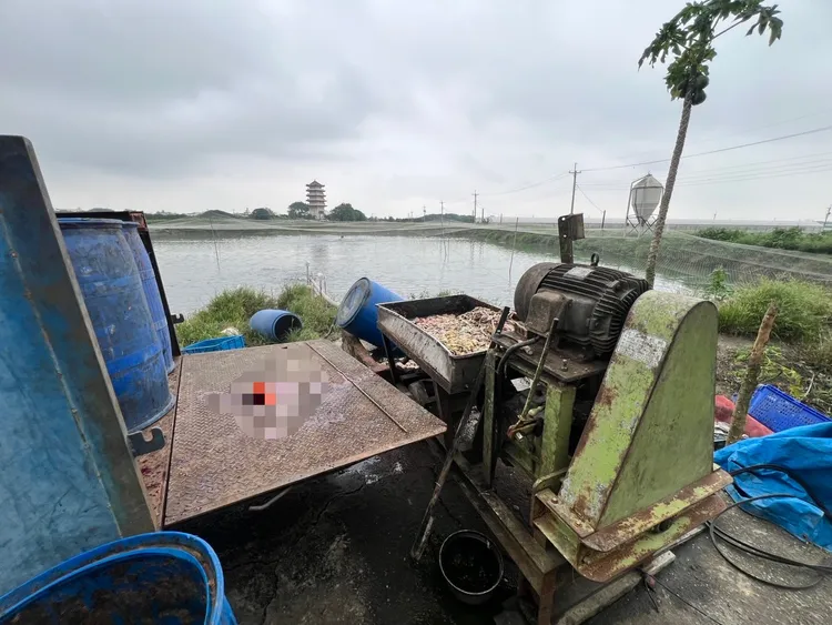 林男送醫後保住一命，但現場遍尋不著斷肢，研判已經被絞碎。民眾提供