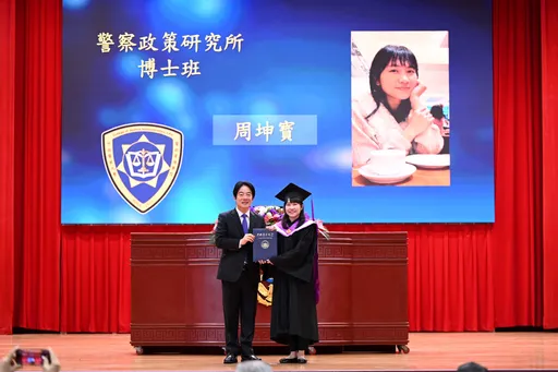 警大畢業典禮　賴清德勉畢業生守法、清廉成為國家與社會的驕傲