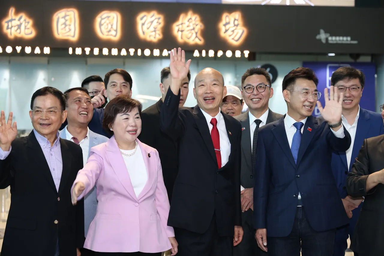 韓國瑜率團訪美！回程搭華盛頓直飛台北首航班機