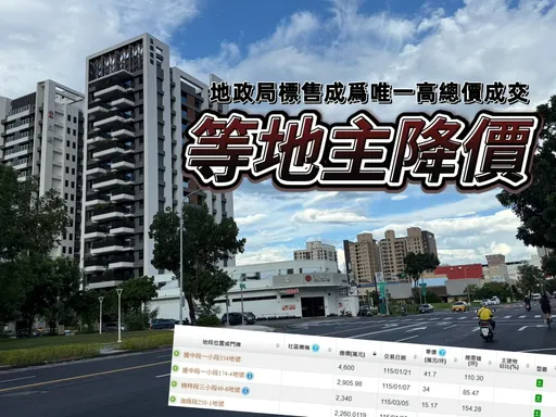 建商先休息等降價　楠梓今年300坪以上土地至今實登掛蛋