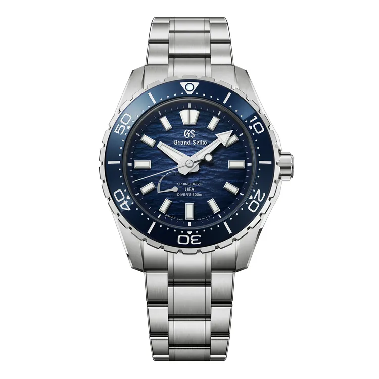 Grand Seiko潮汐Ushio 300潛水腕錶SLGB023錶款，33萬元。