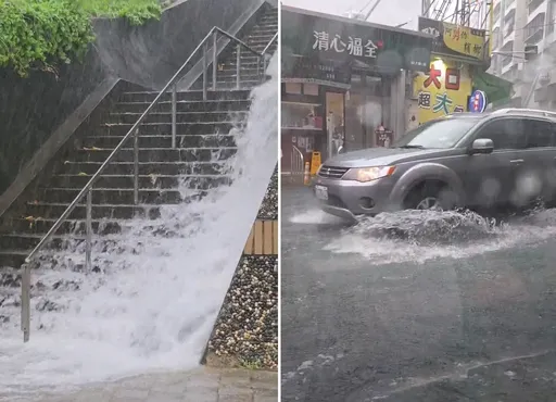 彰化大雷雨「好像用倒的」　市區多處積水！1.8萬戶停電